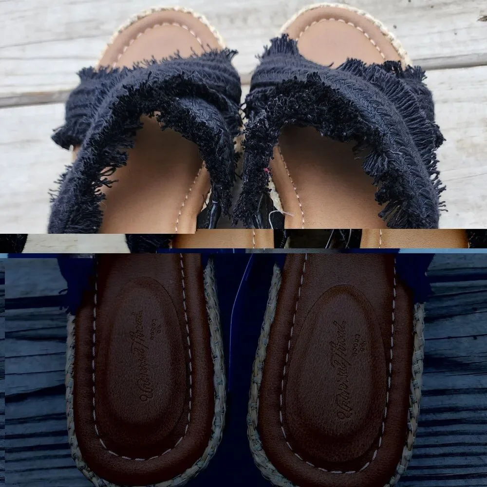 Universal Thread Shoes Womens Size 8.5 Sally Espadrille Slip On Memory Foam Comf